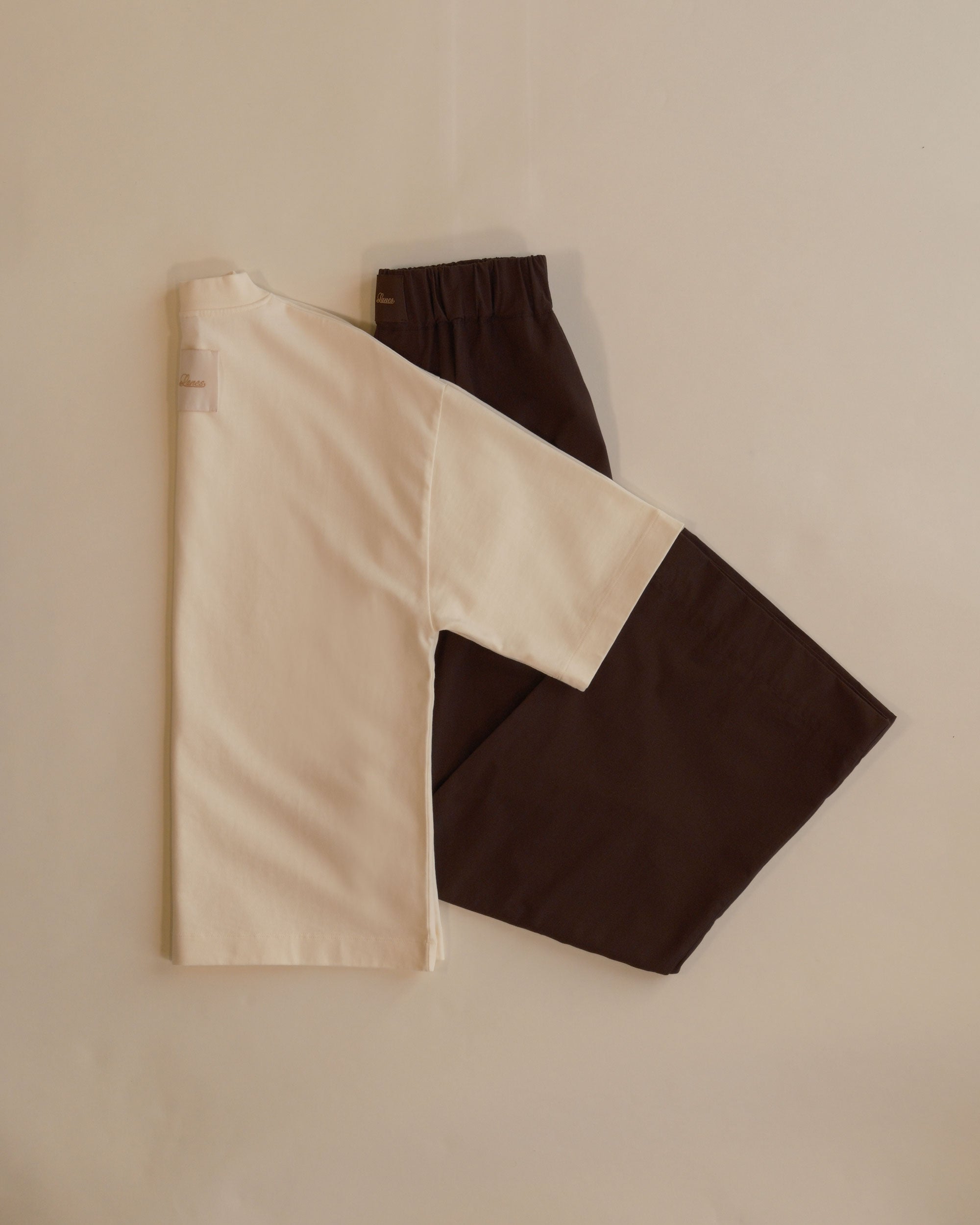 T-Shirt | Ecru + Trouser | Mole