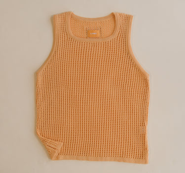 Open-Knit Vest | Desert Dust